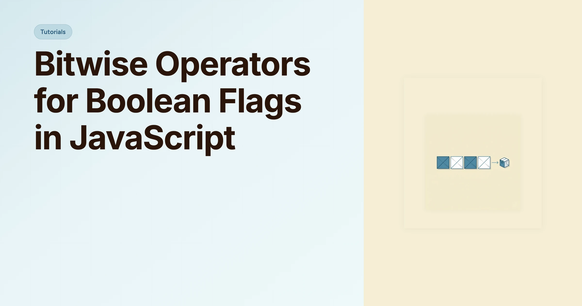 Bitwise Operators for Boolean Flags in JavaScript cover