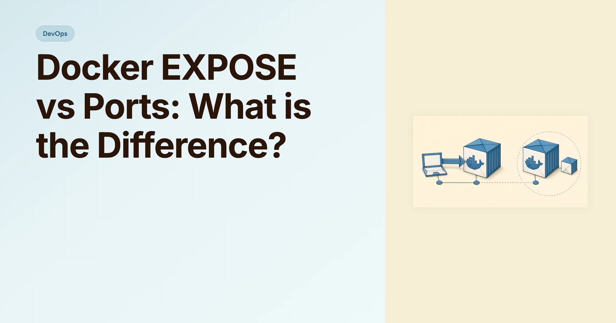 Docker EXPOSE vs Ports: What is the Difference? cover