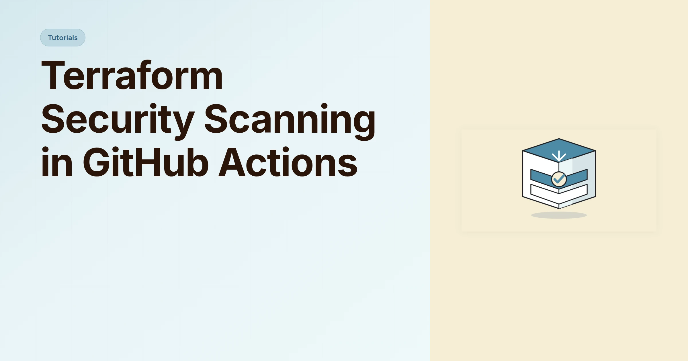 Terraform Security Scanning in GitHub Actions cover