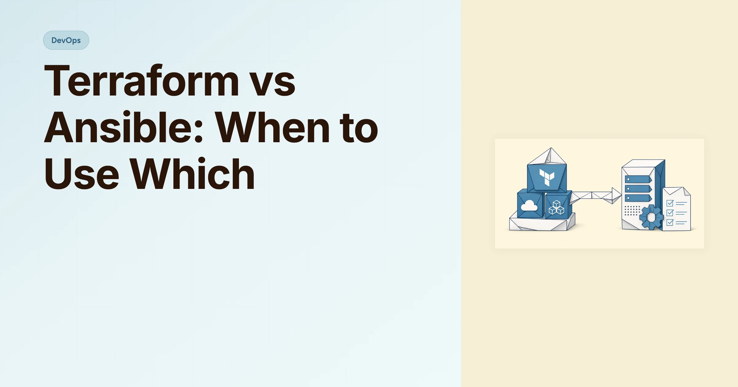 Terraform vs Ansible: When to Use Which cover